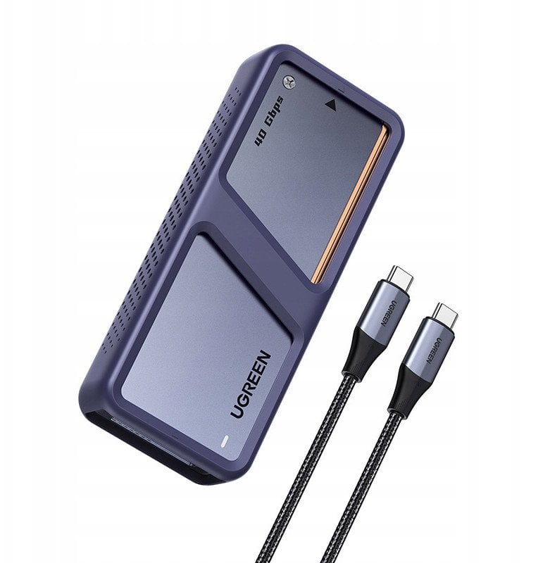 Obudowa na dysk SSD M.2 NVMe Ugreen D703, USB4 (szara)