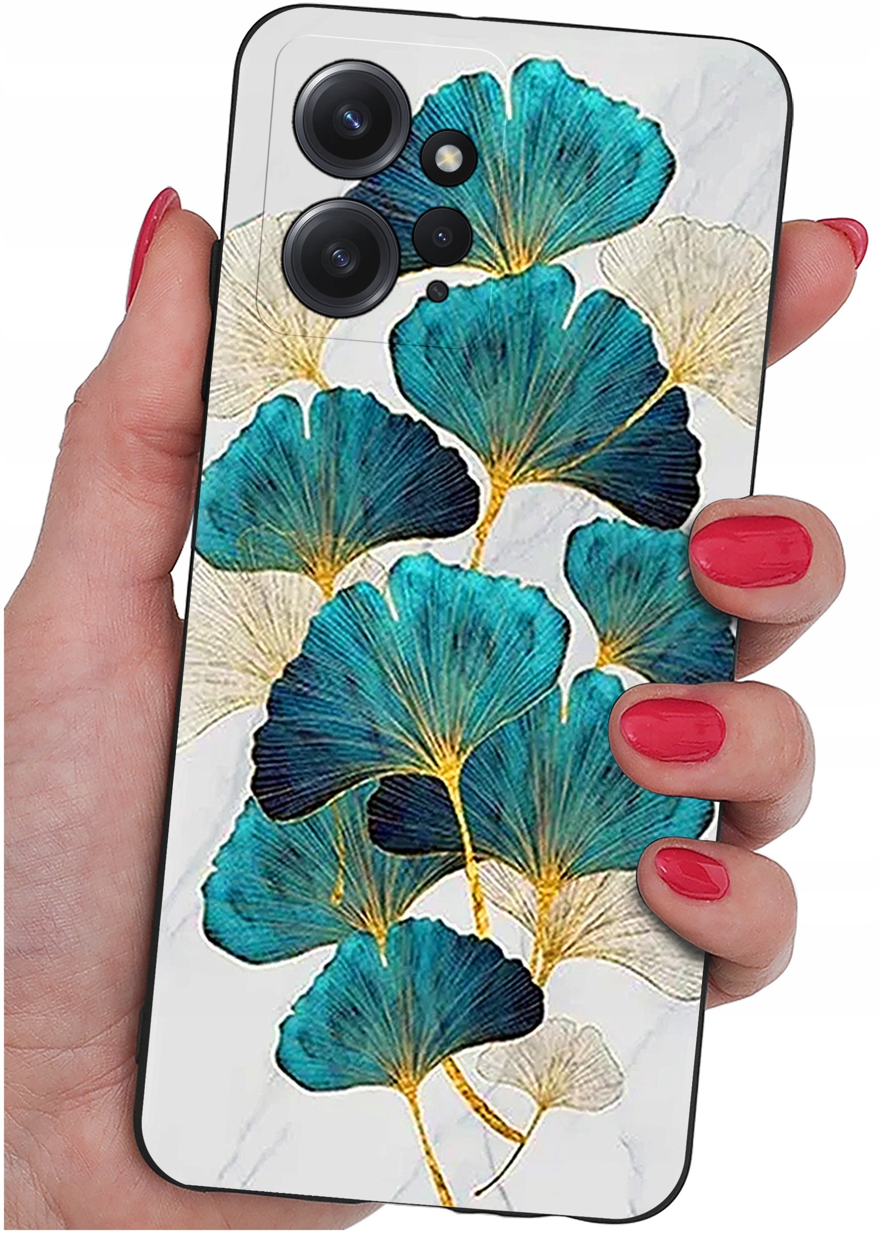 ETUI do Xiaomi Redmi Note 12 4G | WZORY | SILIKONOWE MATT CASE + SZKŁO 9H