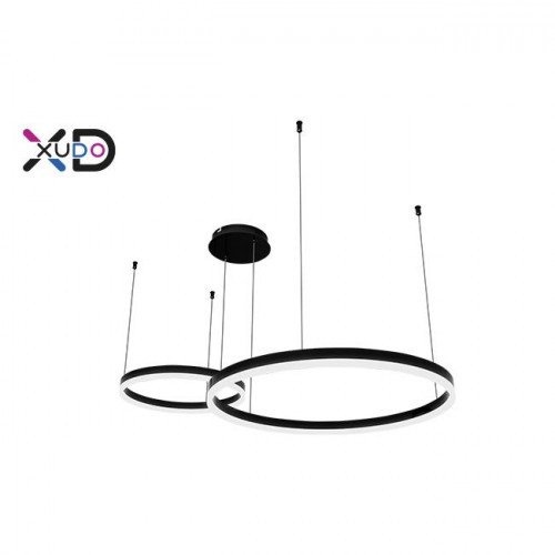 Żyrandol LED Mundo 40/60cm 36W czarny 3CCT pilot