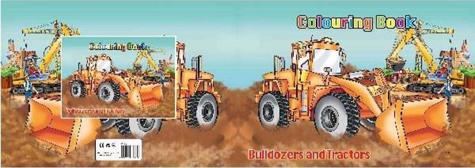 Vrige Malebog A4 Bulldozers & Tractors 16 sider