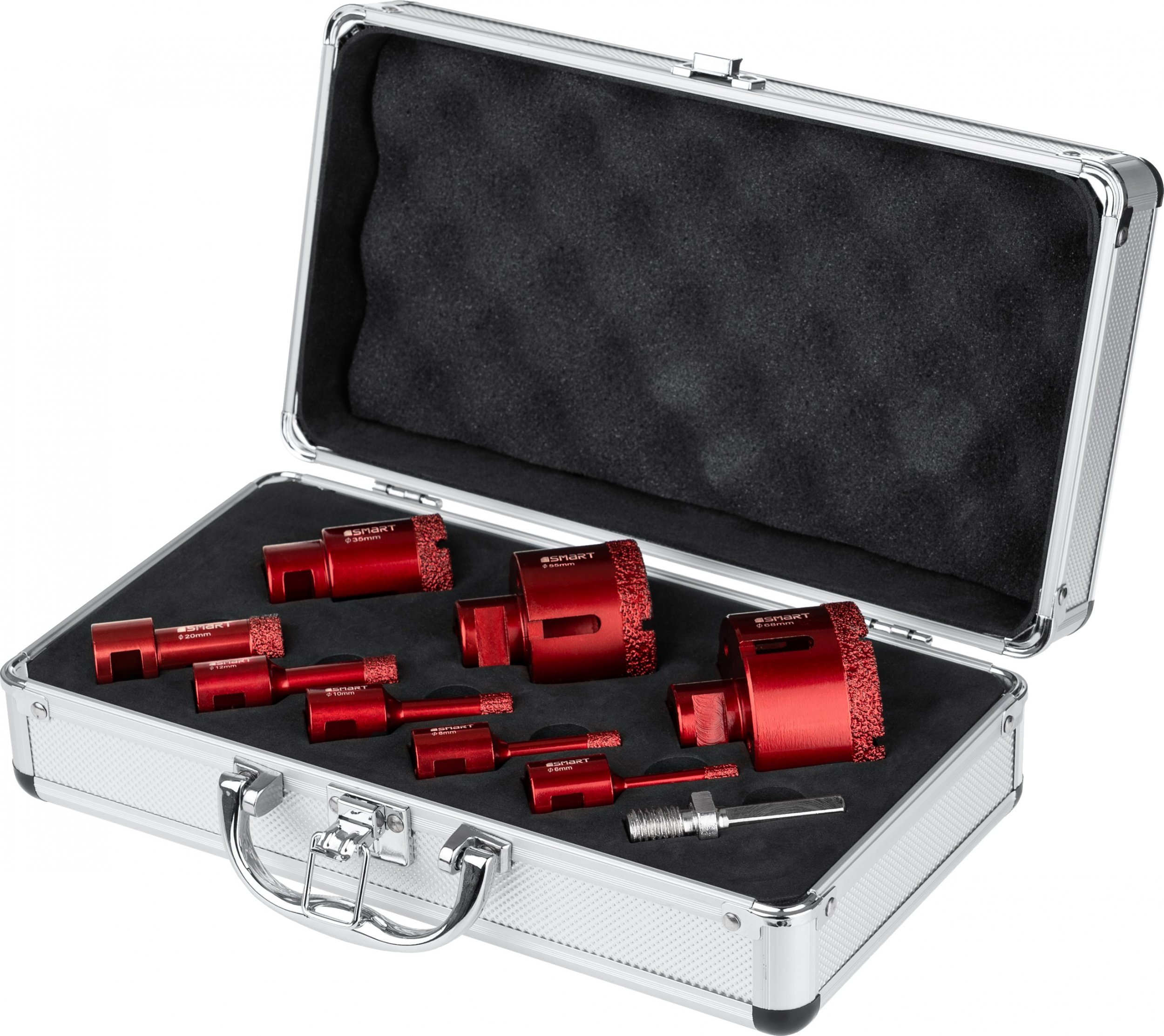 Smart Komplet otwornic diamentowych do gresu 6-68mm M14 9cz. (SM-25-SET9)