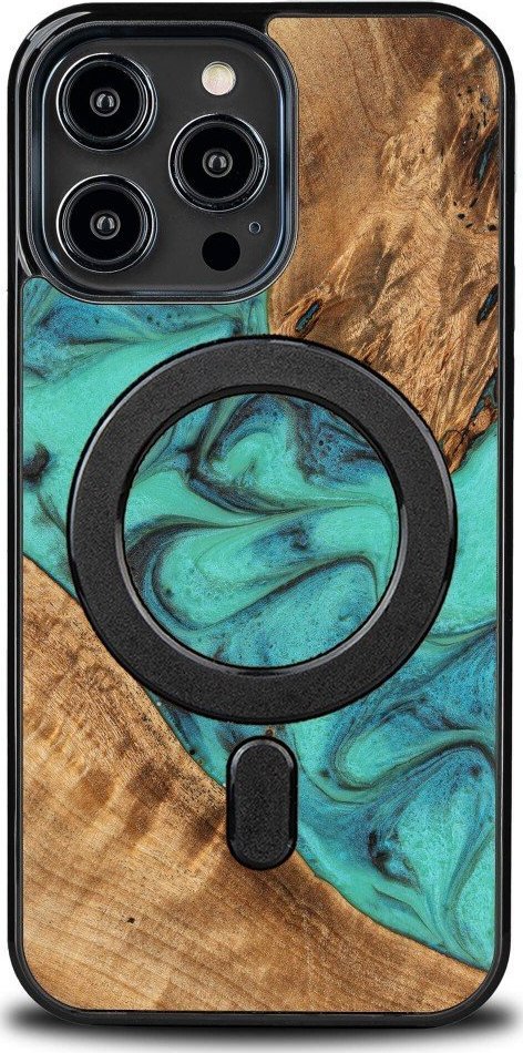 BeWood Etui Bewood Unique na iPhone 14 Pro Max - Turquoise z MagSafe
