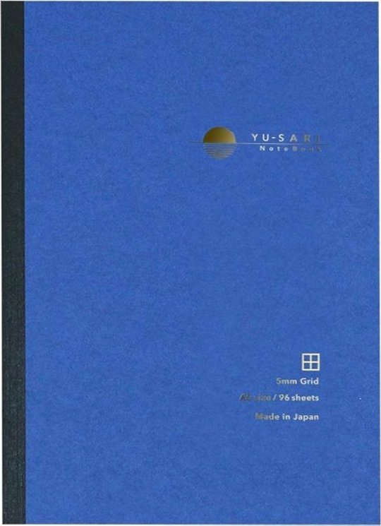 Notatnik A5 kratka Yu-Sari 5mm niebieski