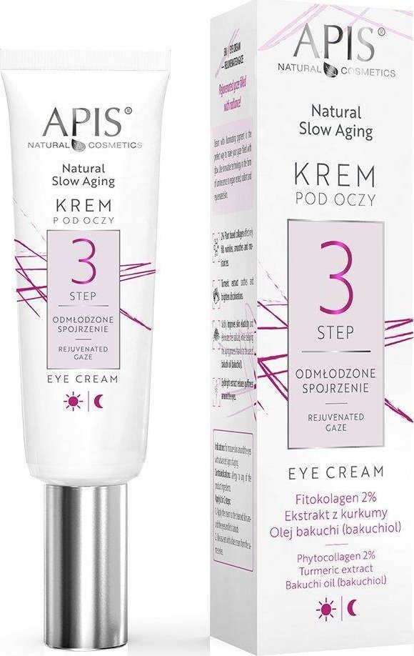 Apis Apis Natural Slow Aging krem pod oczy step 3 odmłodzone spojrzenie 15ml