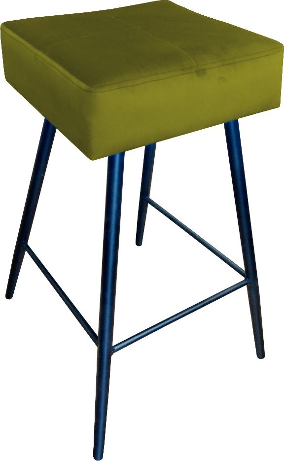 Atos Hoker OLIMP BL VELVET oliwkowy na metalowych nogach ATOS