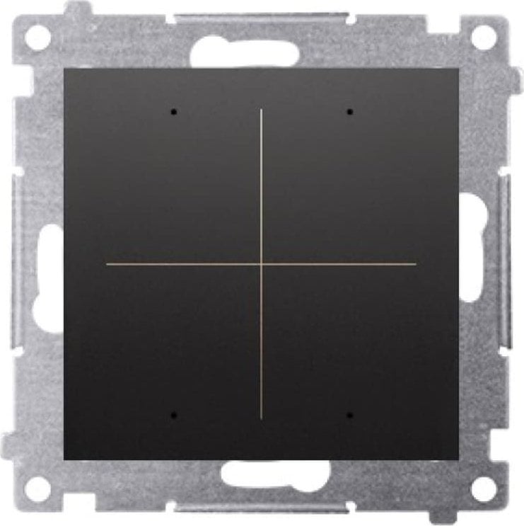 Kontakt-Simon Łącznik/przycisk elektroniczny Kontakt Simon 54 DEW4.01/49 poczwórny do sterowania 4 obwodami moduł czarny