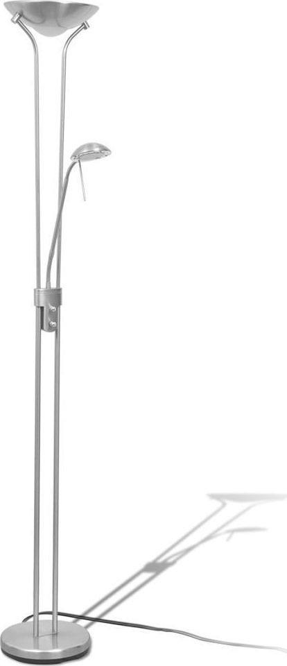 Lampa podłogowa Lumes Srebrna lampa podłogowa LED do czytania - EX05-Notra