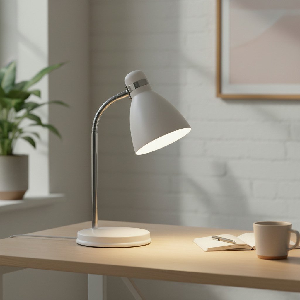 Lampka biurkowa Domoletti biała