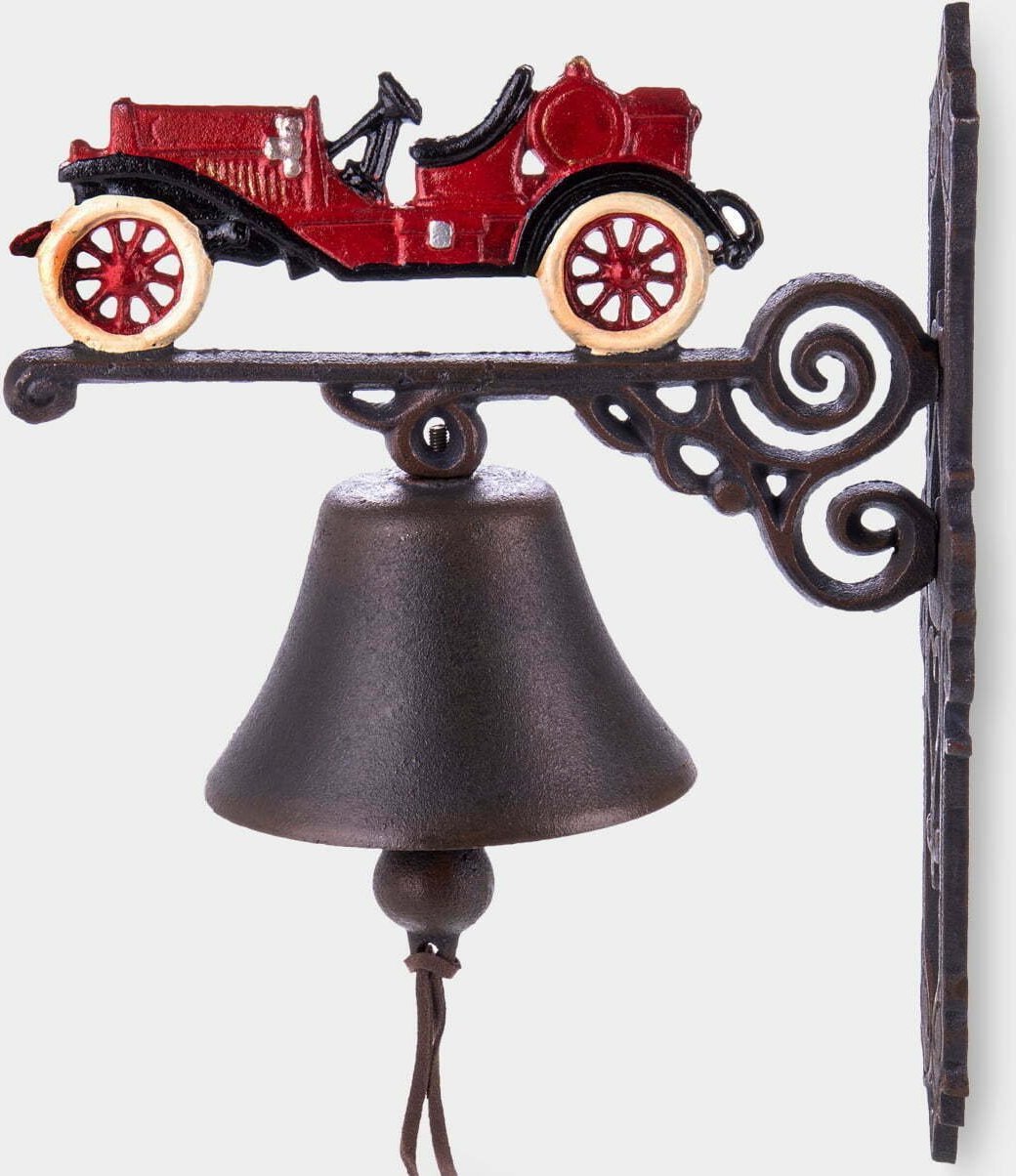 rzezbyzbrazu Żeliwny Dzwonek Ścienny Auto Vintage