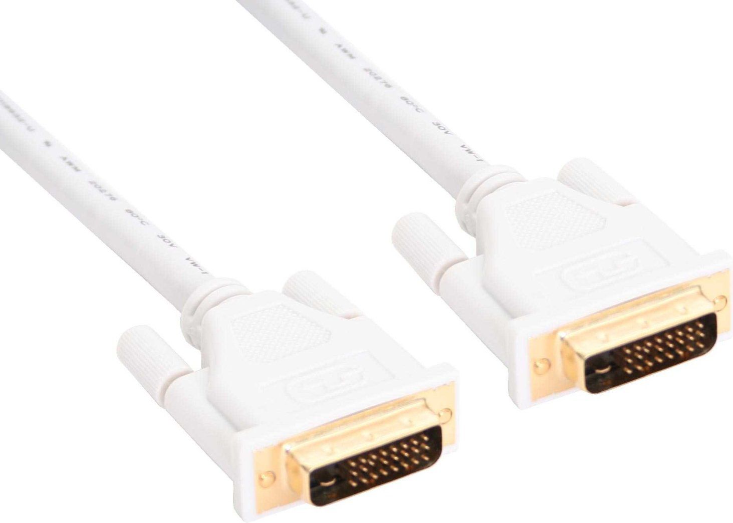 Kabel InLine DVI-D - DVI-D 5m biały (17775W)