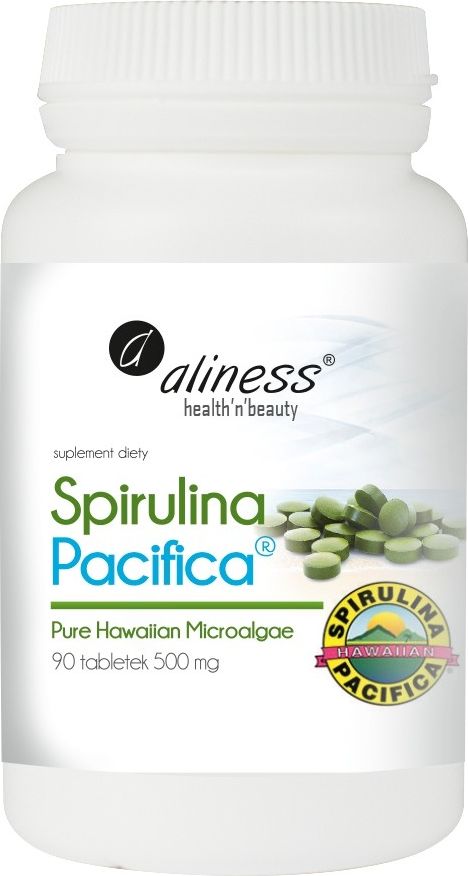 Aliness Spirulina Hawajska Pacyfica 90 Tabletek 500Mg Aliness