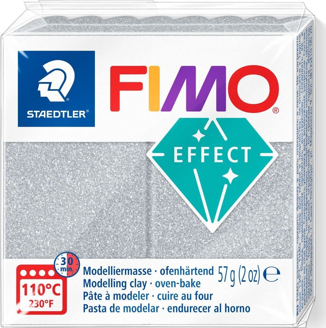 Fimo effect masa termoutwardzalna 57 g srebrny metaliczny Staedtler