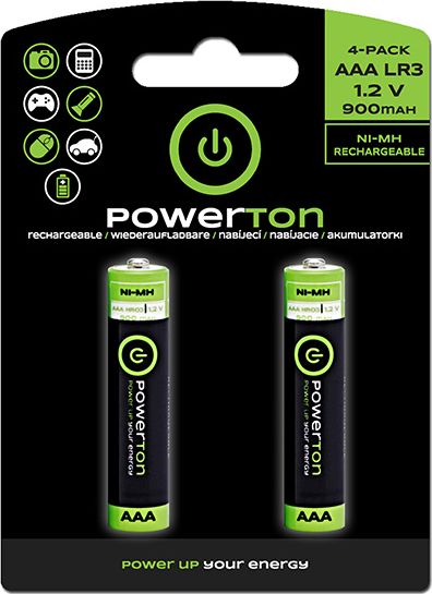 Powerton Akumulator AAA / R03 900mAh 12 szt.
