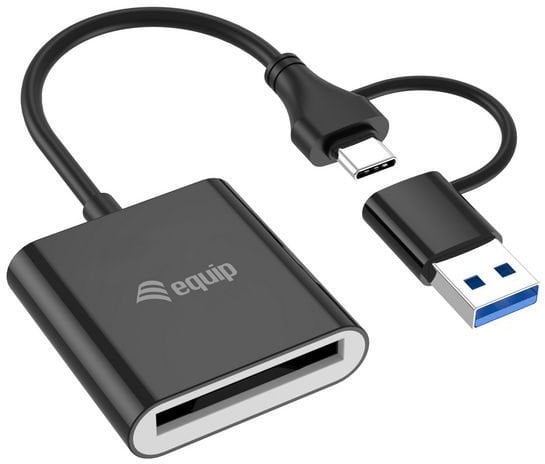 Equip 245461 czytnik kart USB 3.2 Gen 2 (3.1 Gen 2) Type-C Czarny
