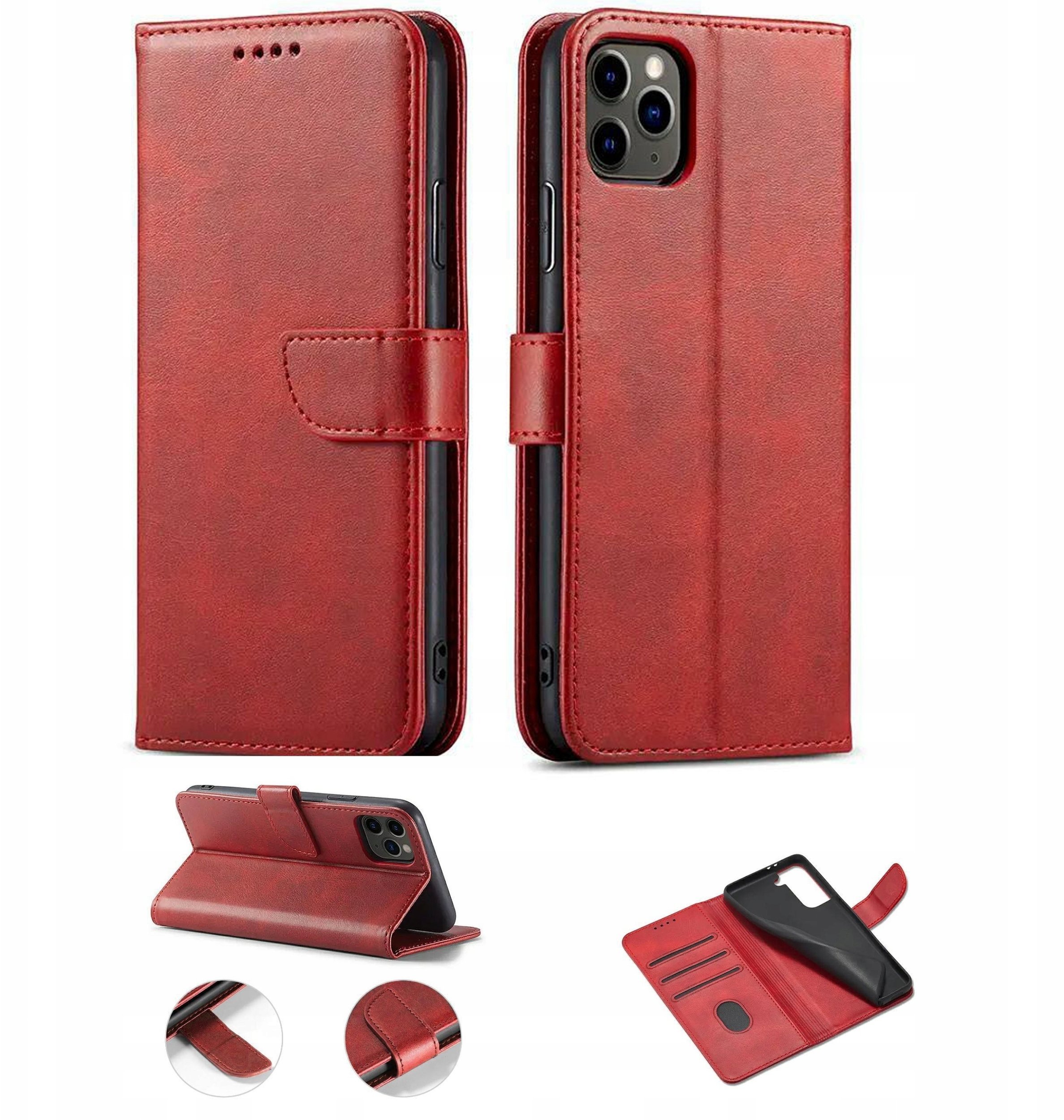 Kabura magneto wallet do Samsung Galaxy A17 5G czerwony