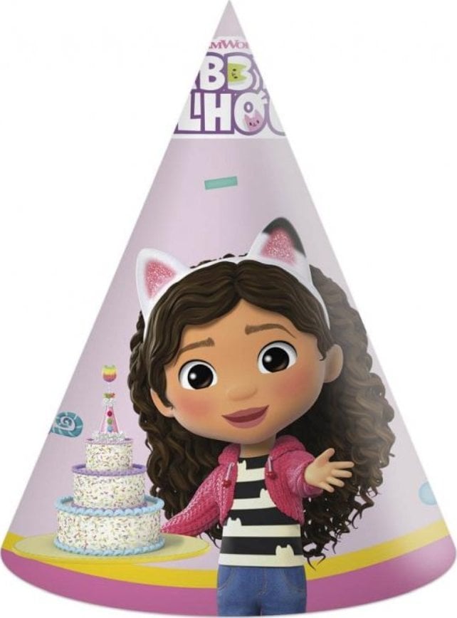 GoDan Czapeczki papierowe Gabby's Dollhouse 6szt