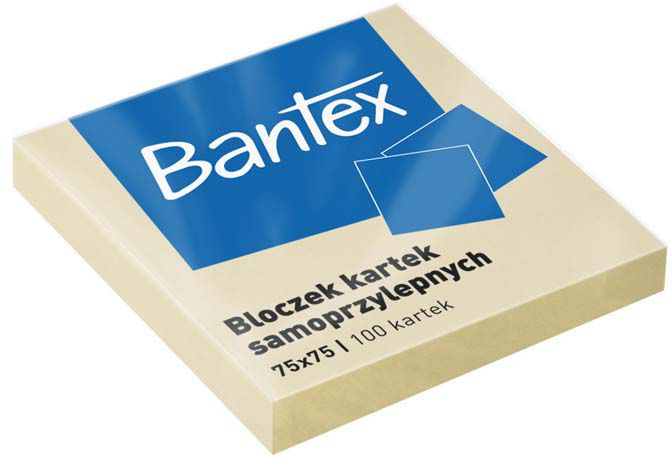 Bantex NOTES SAMOP.75X75 100K ŻÓŁTY BANTEX - 400086384