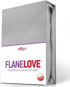 Darymex Prześcieradło flanela bez gumki 220x210 kolor popiel