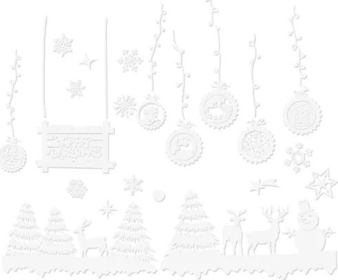 Dekoracja świąteczna Ruhhy Naklejki świąteczne na okno Ruhhy 22253