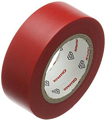 Cellpack Taśma izolacyjna 128 PVC czerwona 10m (145812)