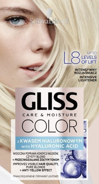 Schwarzkopf Schwarzkopf Gliss Color Krem koloryzujący nr L8 Intensywny Rozjaśniacz 1op.