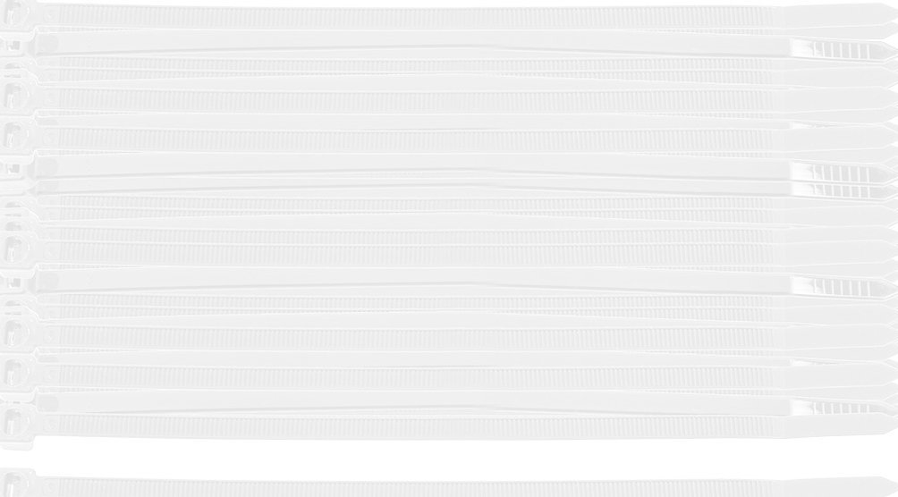 Neo Opaski zaciskowe EXTREME 4.8 × 150 mm, białe, 100 szt.