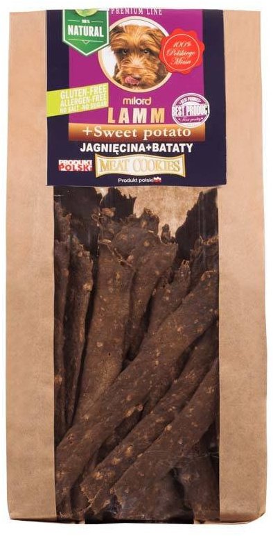 Milord Ciastka dla psa z jagnięciną i batatem 80 g