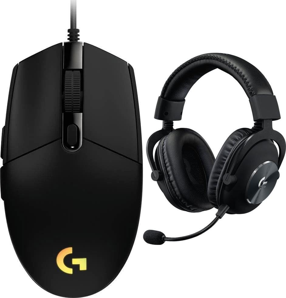 Mysz Logitech G203 Lightsync (910-005796) + G Pro X Czarne (981-000818)