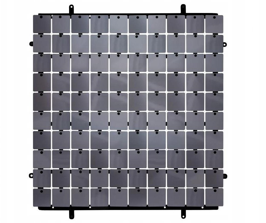 Panel dekoracyjny grafitowy 30x30cm 100 kwadratów