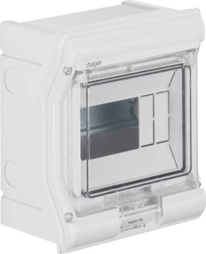 Hager Rozdzielnica modułowa 1x6 natynkowa odporna UV IP65 Vector VE106SN