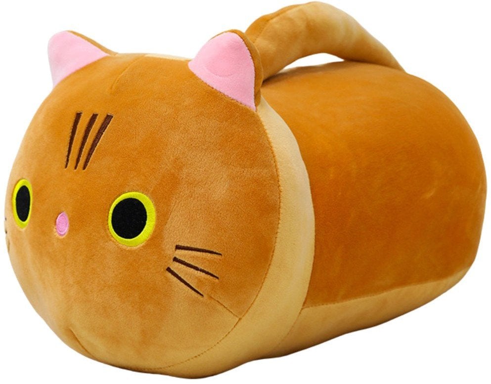 Pluszowa Maskotka Przytulanka Kot Z Długim Ogonem Rudy 40cm