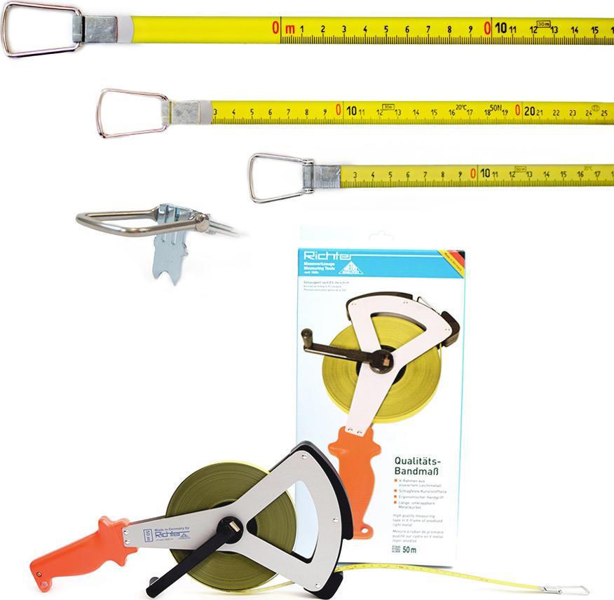 Richter Ruletka stalowa poliamidowa Richter 404V 50m