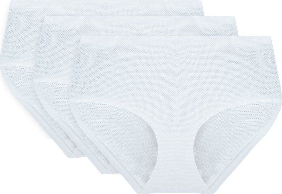 Vivisence Vivisence 4013 3-pack biały M Majtki wysokie figi