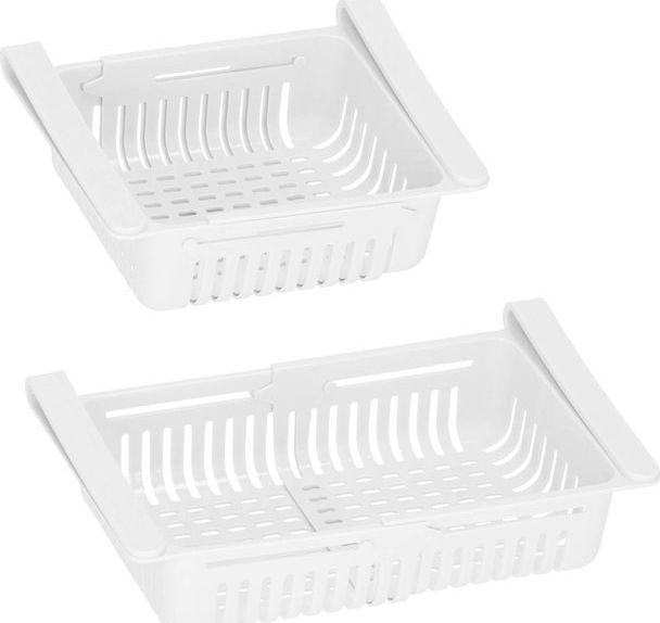 Springos Pojemnik do lodówki wielofunkcyjny wkład, organizer biały UNIWERSALNY