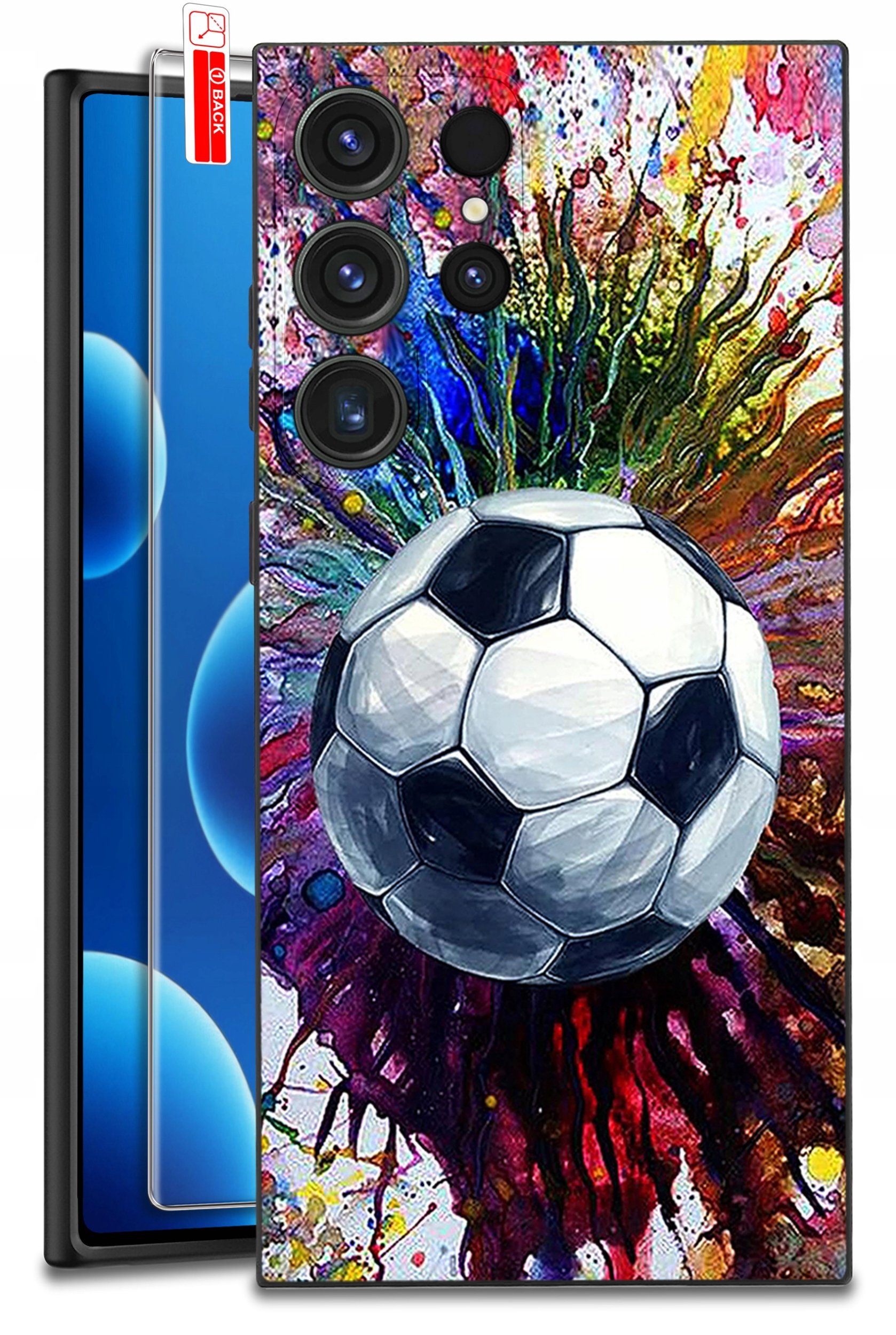 ETUI do Samsung Galaxy S24 Ultra | WZORY | SILIKONOWE MATT CASE + SZKŁO 9H