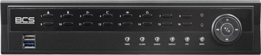 Rejestrator BCS Rejestrator IP 16-kanałowy BCS-U-NVR1602-A-4K-8P(6TB), 12Mpx BCS Ultra