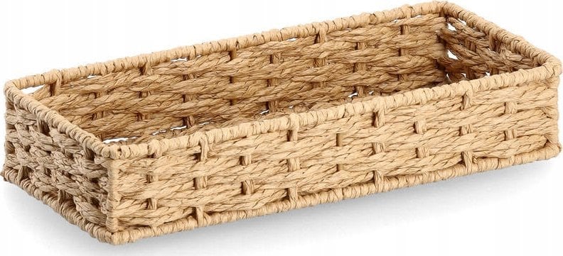 Zeller Organizer na biurko z papierowej plecionki, 24 x 11 x 4,5 cm