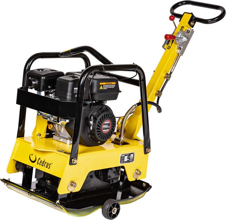 Cedrus CEDRUS ZG06 ZAGĘSZCZARKA DO GRUNTU DWUKIERUNKOWA UBIJARKA PŁYTOWA REWERSYJNA PRZÓD-TYŁ 122 KG /6,5KM + KOŁA TRANSPORTOWE + MATA ZG 06