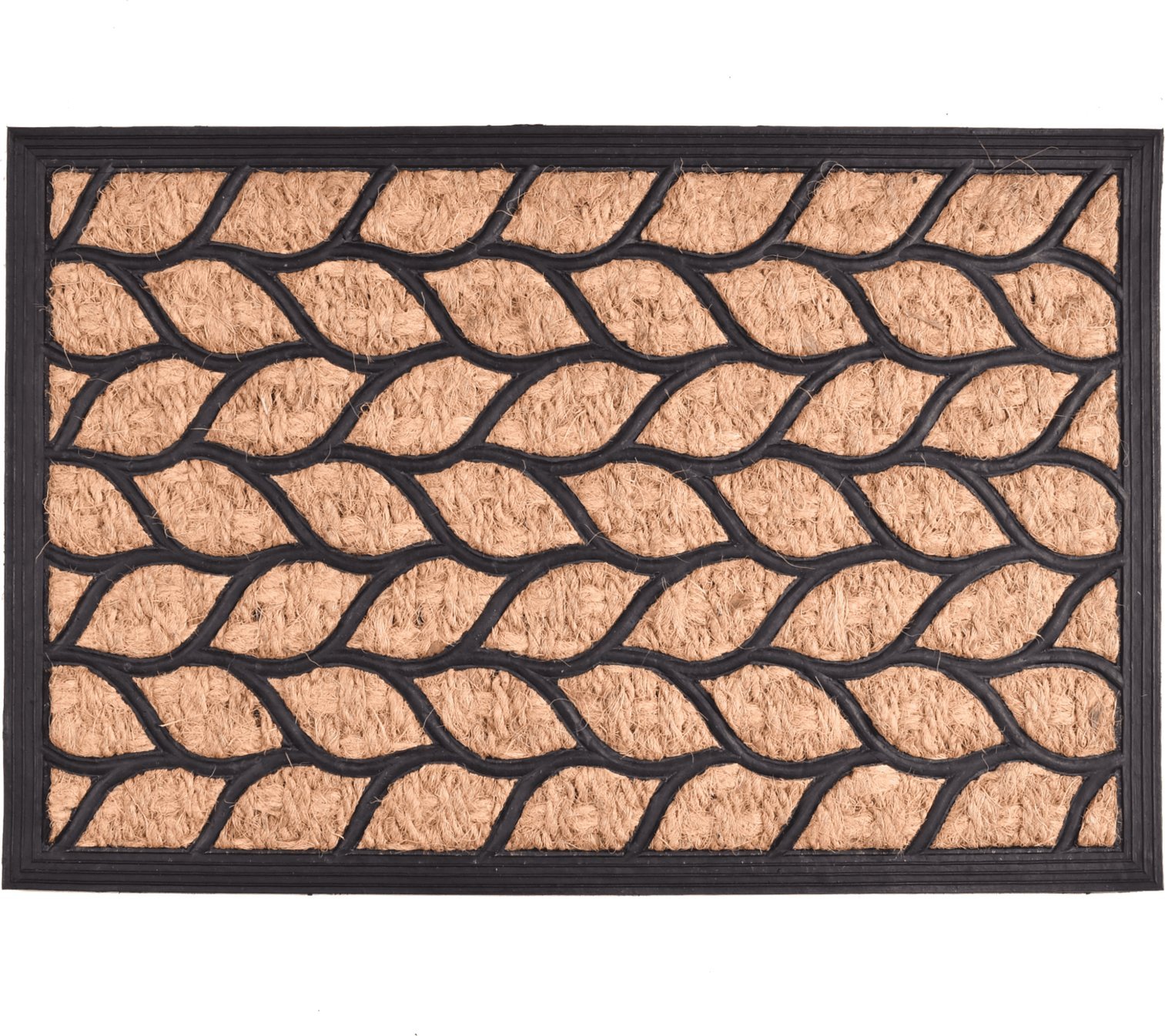 Wycieraczka Panama z kokosu i gumy LIŚCIE