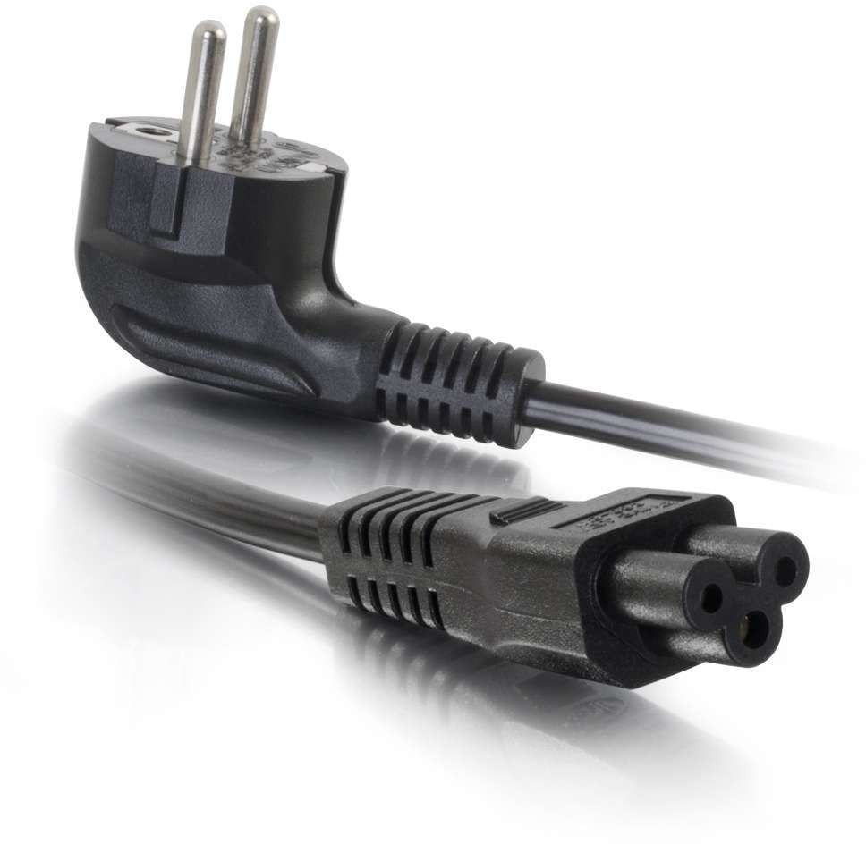 Cbl/2m CEE 7/7 to IEC 60320 C5 Pwr Cord
