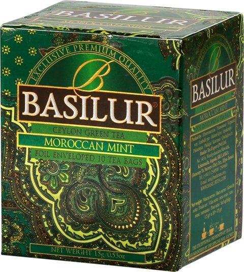 Basilur Herbata zielona Basilur Moroccan Mint 10x1,5g