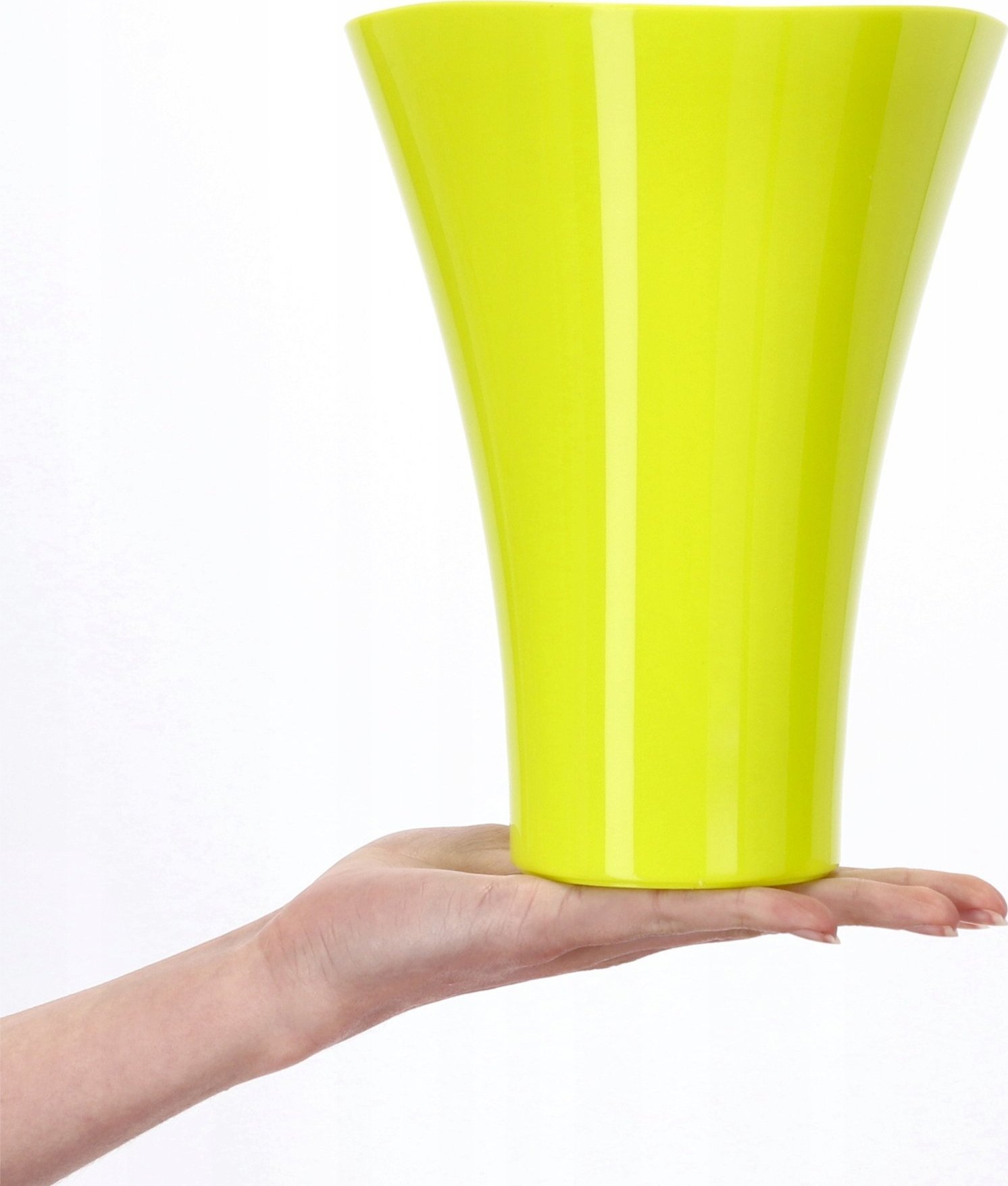 Kadax Doniczka Osłonka Na Kwiaty Wewnątrz Limonka 17 cm