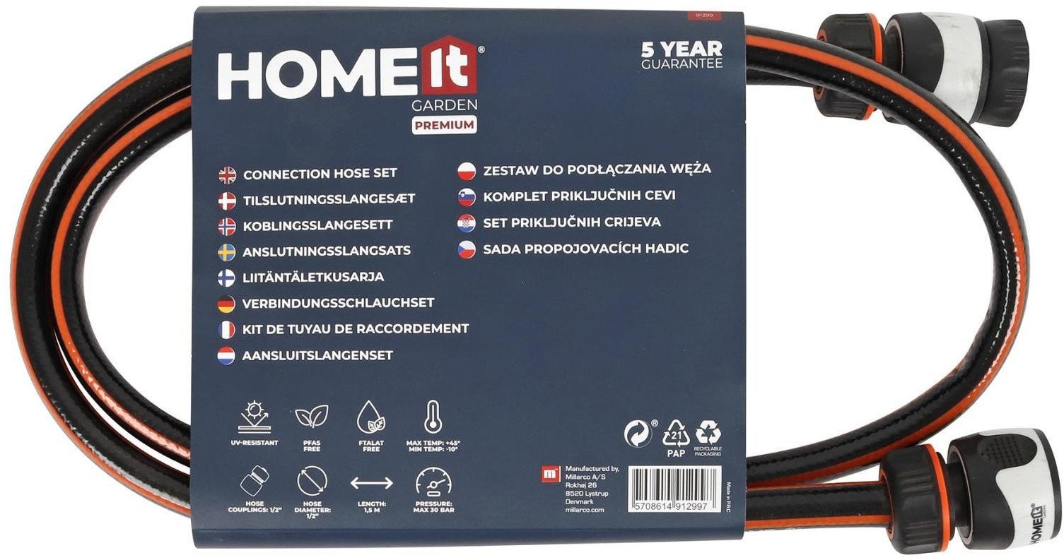 Tilslutningsslangesæt 1,5m 1/2"