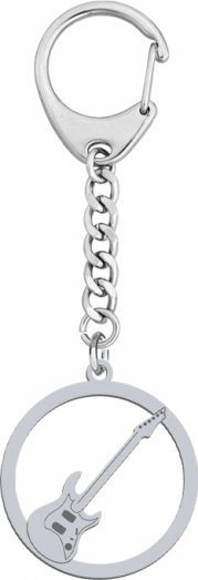 Radziszewska Jewellery GITARA ELEKTRYCZNA Brelok srebro GRAWER GRATIS