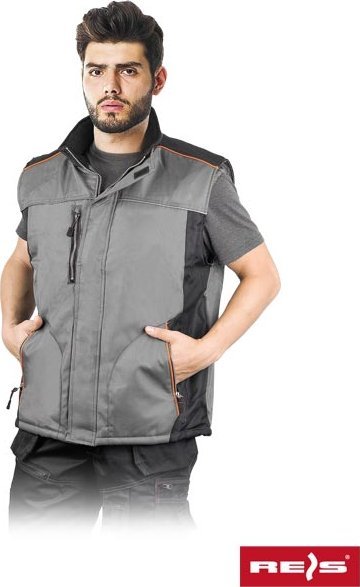 R.E.I.S. SHERIFF - bezrękawnik ocieplany polarem, powłoka 100% poliester OXFORD 210 g/m L