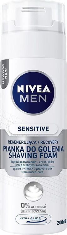 Nivea Men Pianka do golenia Sensitive Recovery 200ml - 0188562