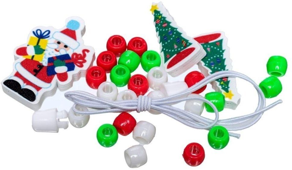 Zestaw do tworzenia biżuterii mikołaj i choinki