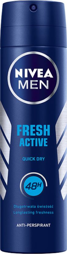 Nivea Dezodorant FRESH ACTIVE spray męski 150ml