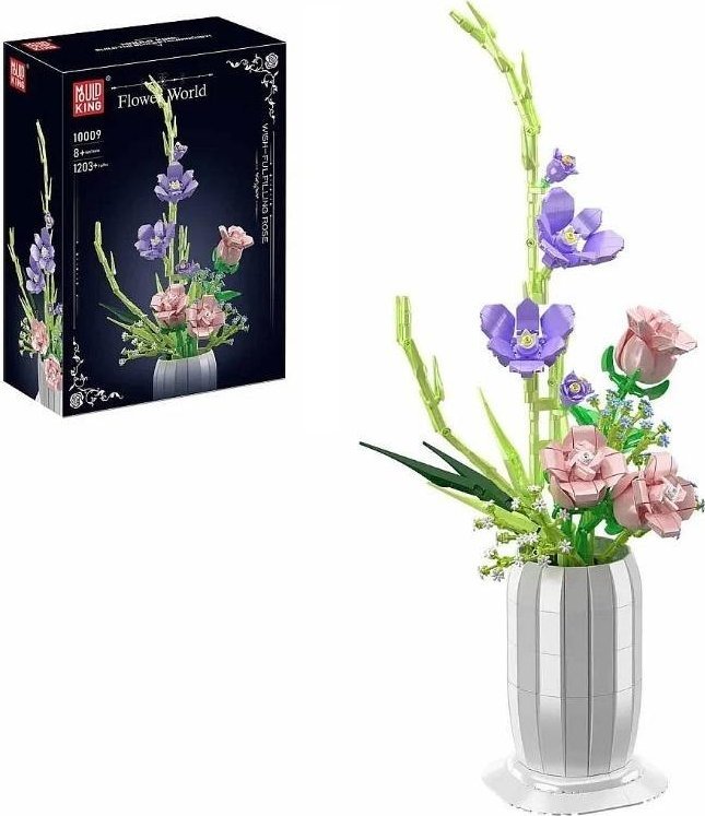 Klocki - kwiatki w doniczce