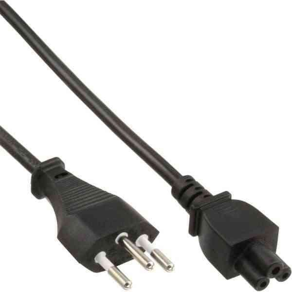 Kabel zasilający InLine do laptopów do Szwajcarii (16656C)